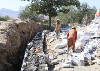 د وردګو په «سیداباد» کې یو استنادي دېوال جوړېږي  