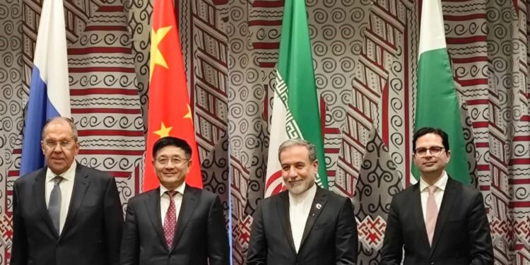 د چین، روسیې، ایران او پاکستان د بهرنیو چارو وزیرانو تر منځ د افغانستان په اړه ګډه ناسته