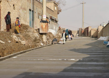 کابل کې د څلورو کوڅو کانکریټ چارې بشپړېدو ته نږدې شَوې | پوهاوی‌‌‌نیوز 